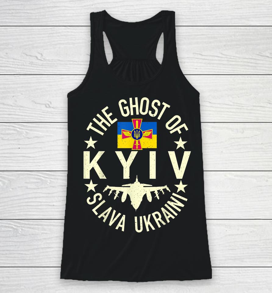 The Ghost Of Kyiv Support Ukraine Racerback Tank