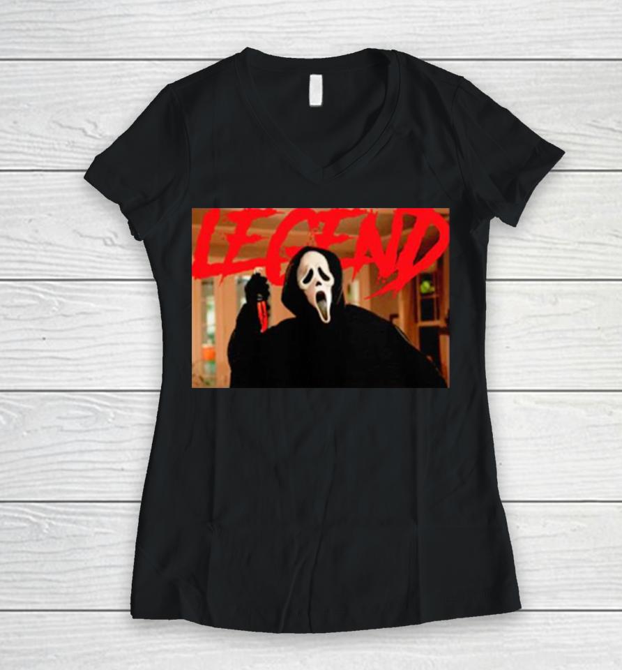 The Ghostface Spooky Legends Women V-Neck T-Shirt
