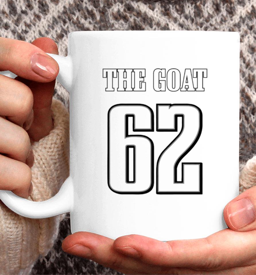 The Goat 62 Jason Kelce Eagles Football Player Coffee Mug