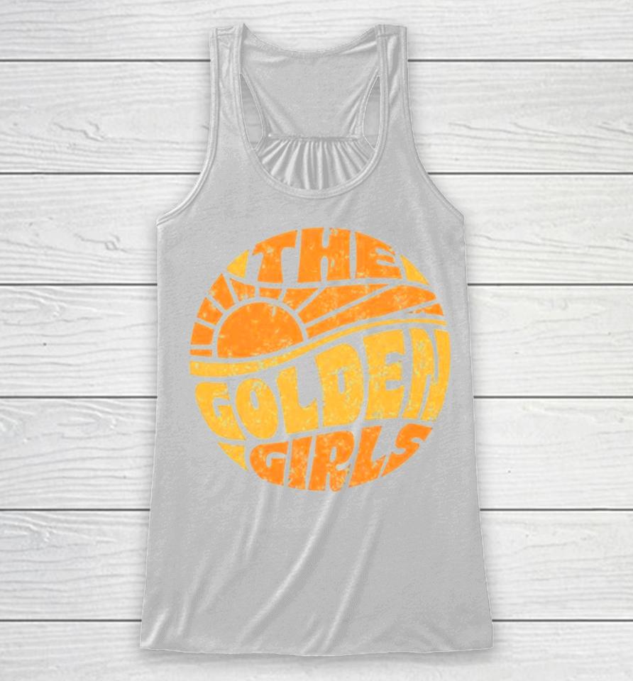 The Golden Girls Groovy Hippie Logo Racerback Tank