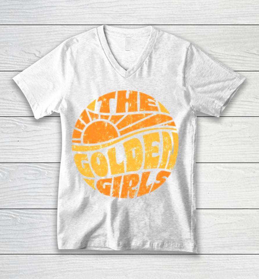 The Golden Girls Groovy Hippie Logo Unisex V-Neck T-Shirt