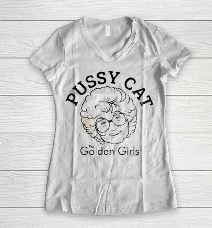 The Golden Girls Pussy Cat Women V-Neck T-Shirt