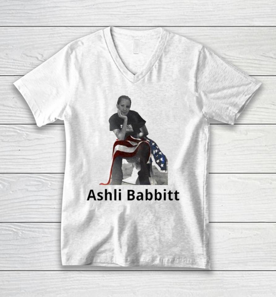 The Good Liars Ashli Babbitt Unisex V-Neck T-Shirt