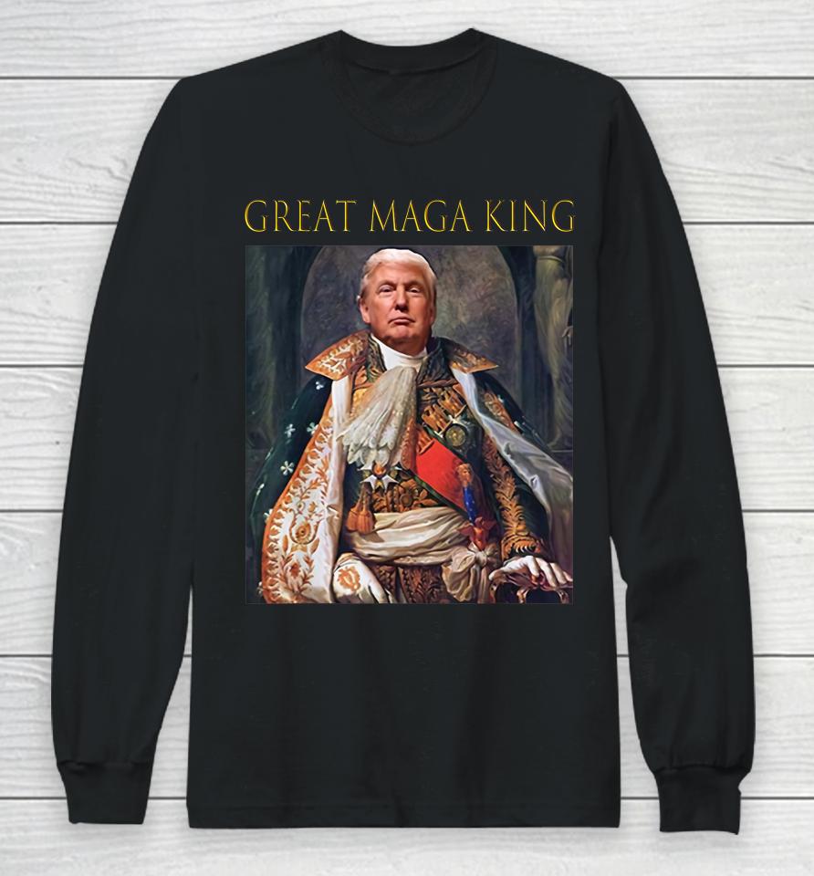 The Great Maga King Funny Trump Ultra Maga King Long Sleeve T-Shirt
