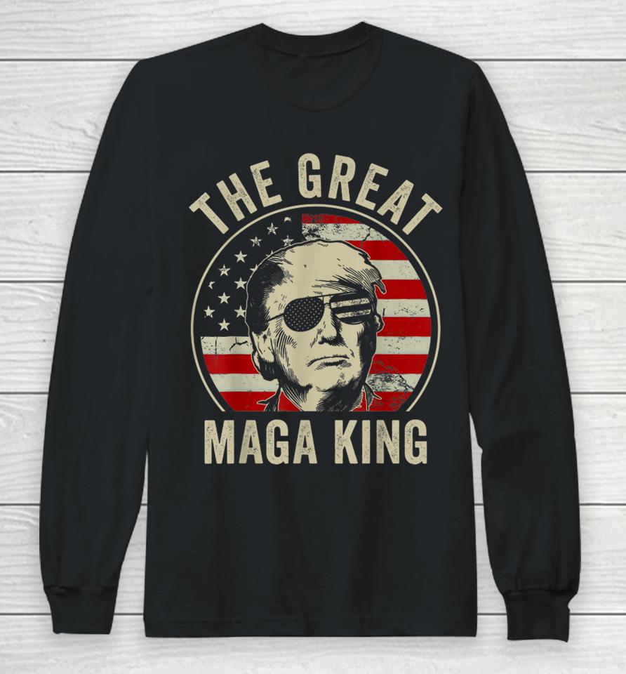 The Great Maga King Funny Trump Ultra Maga King Long Sleeve T-Shirt