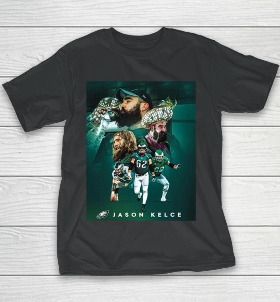 The Greatest To Ever Do It Congratulations On An Incredible Nfl Career Jason Kelce Philadelphia Eagles Youth T-Shirt