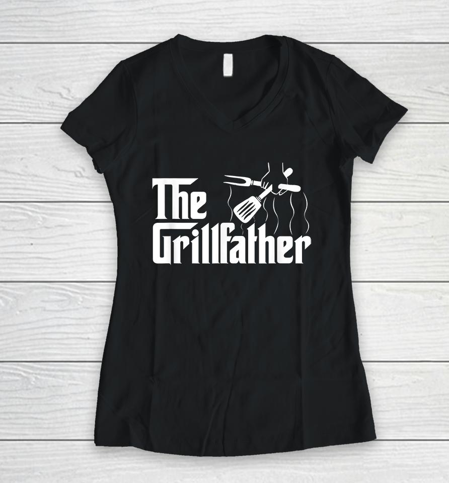 The Grillfather Women V-Neck T-Shirt