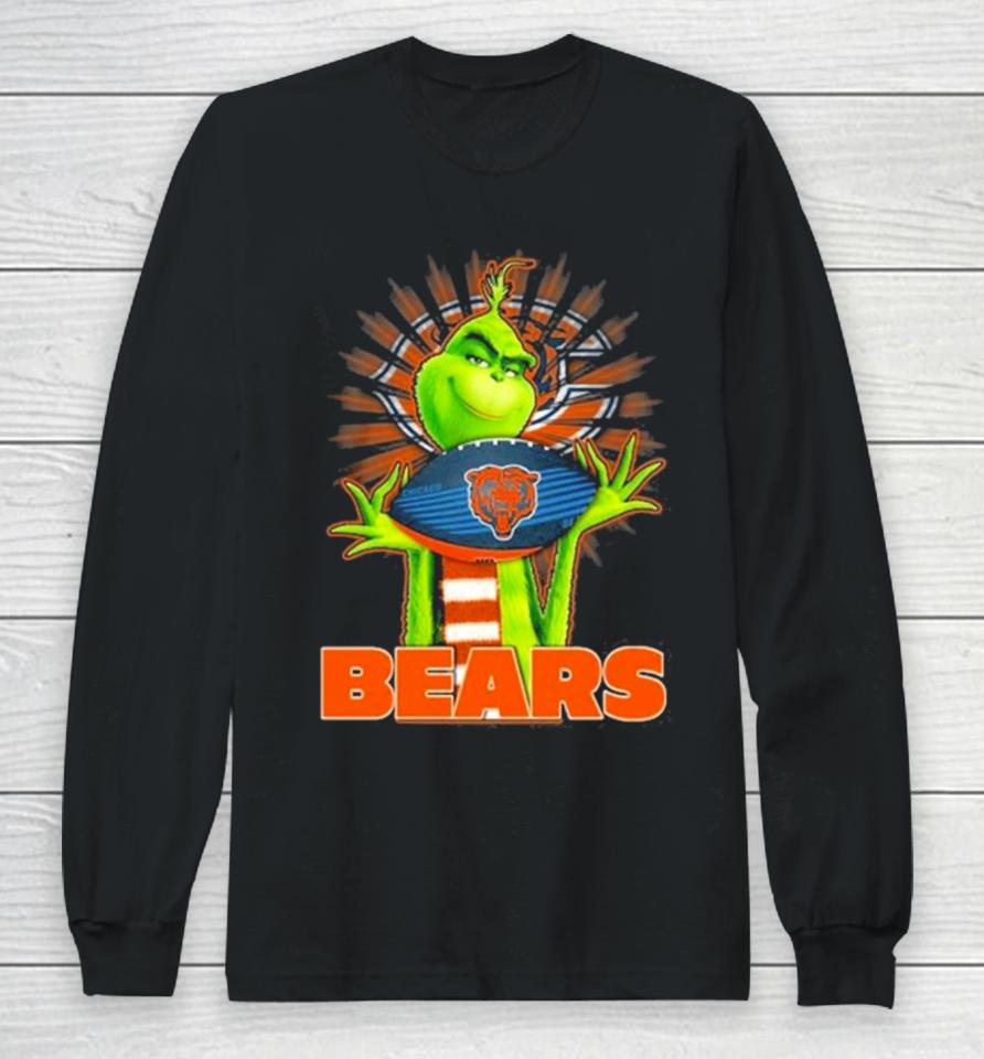 The Grinch And Chicago Bears Nfl Long Sleeve T-Shirt