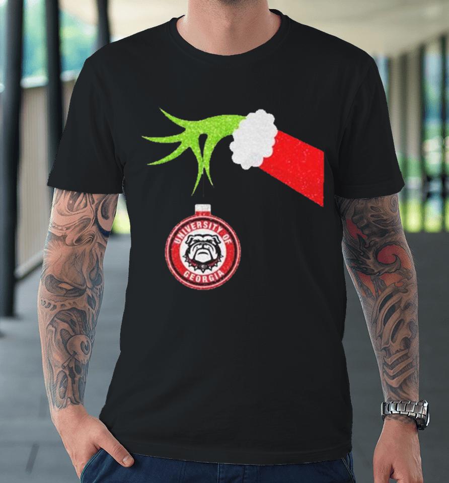 The Grinch Hand Hold University Of Georgia Christmas Premium T-Shirt