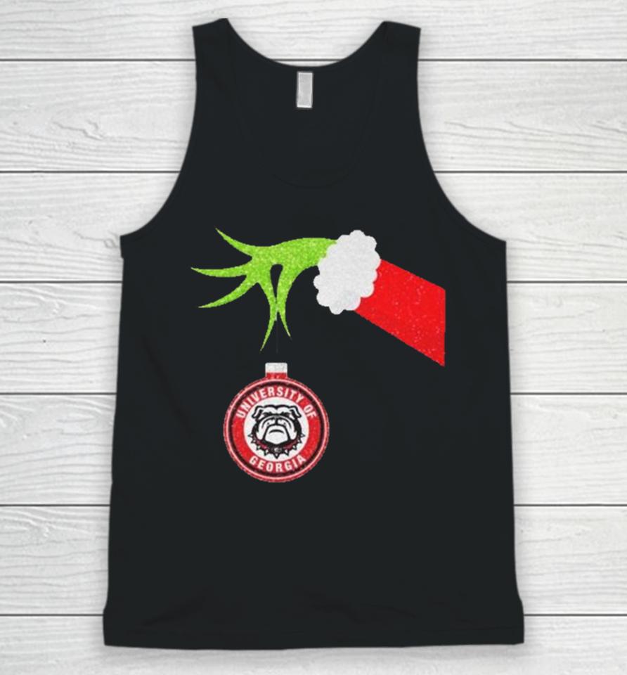 The Grinch Hand Hold University Of Georgia Christmas Unisex Tank Top