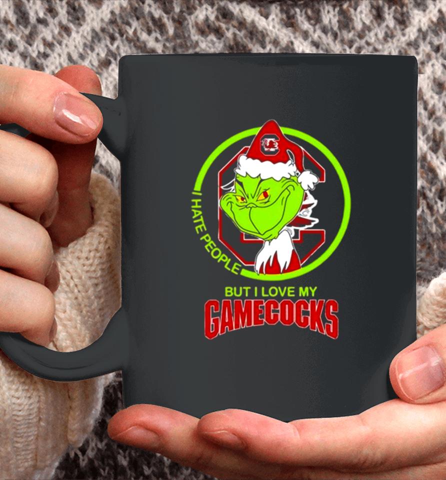 The Grinch I Hate People But I Love My South Carolina Gamecocks Football Logo Coffee Mug