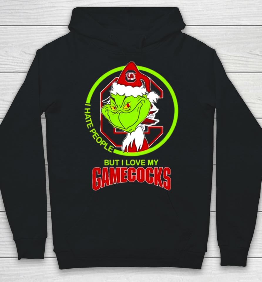 The Grinch I Hate People But I Love My South Carolina Gamecocks Football Logo Hoodie
