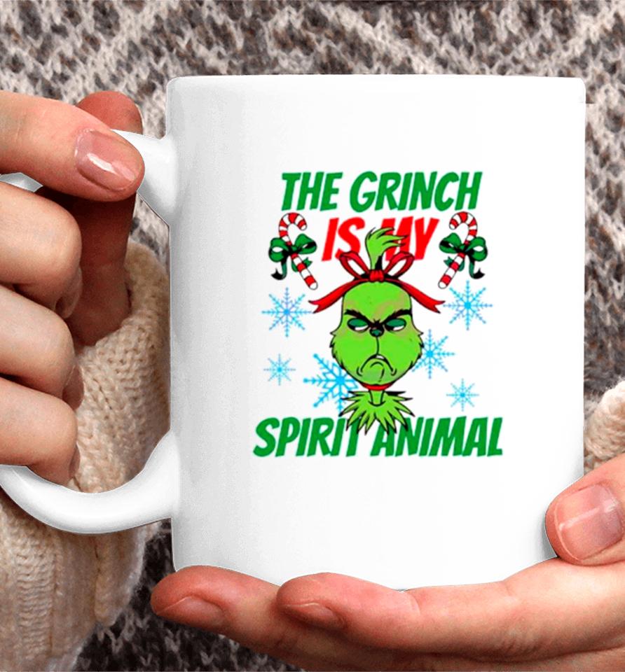 The Grinch Is My Spirit Animal Merry Christmas Coffee Mug