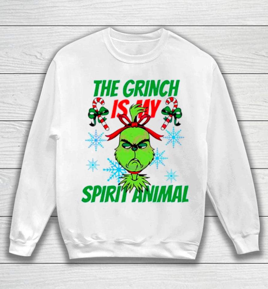 The Grinch Is My Spirit Animal Merry Christmas Sweatshirt