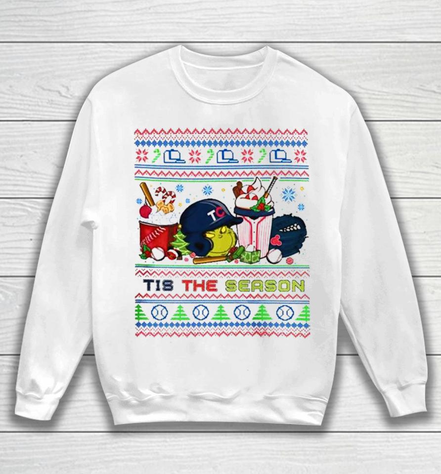 The Grinch Minnesota Twins Tis The Damn Season Ugly Christmas Sweatshirt
