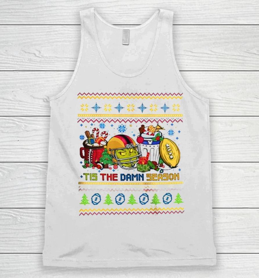 The Grinch Pittsburgh Steelers Nfl Tis The Damn Season Ugly Christmas Unisex Tank Top