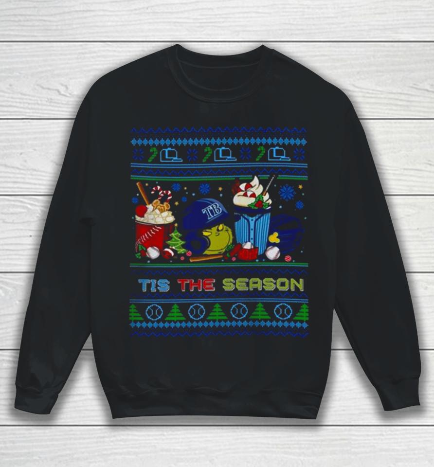 The Grinch Tampa Bay Rays Tis The Damn Season Ugly Christmas Sweatshirt