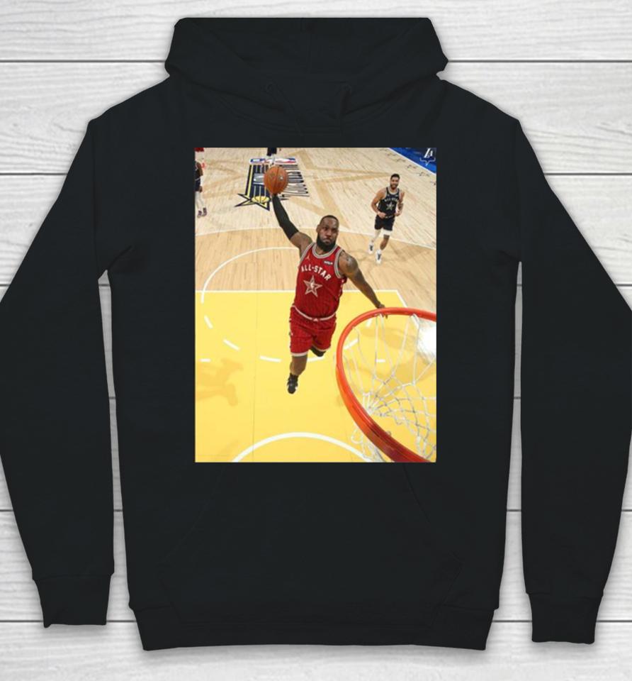 The Iconic Dunk Moment Of The King Lebron James In Nba All Star 2024 Hoodie
