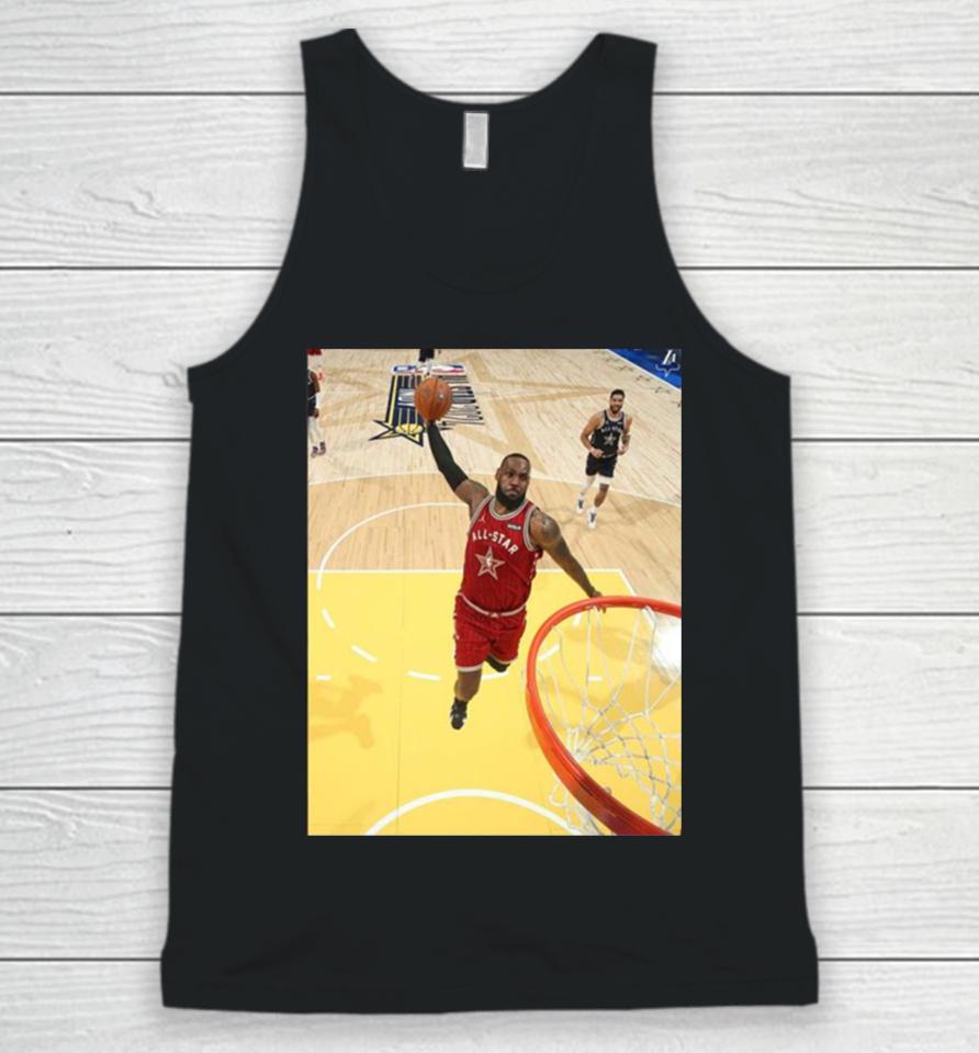 The Iconic Dunk Moment Of The King Lebron James In Nba All Star 2024 Unisex Tank Top