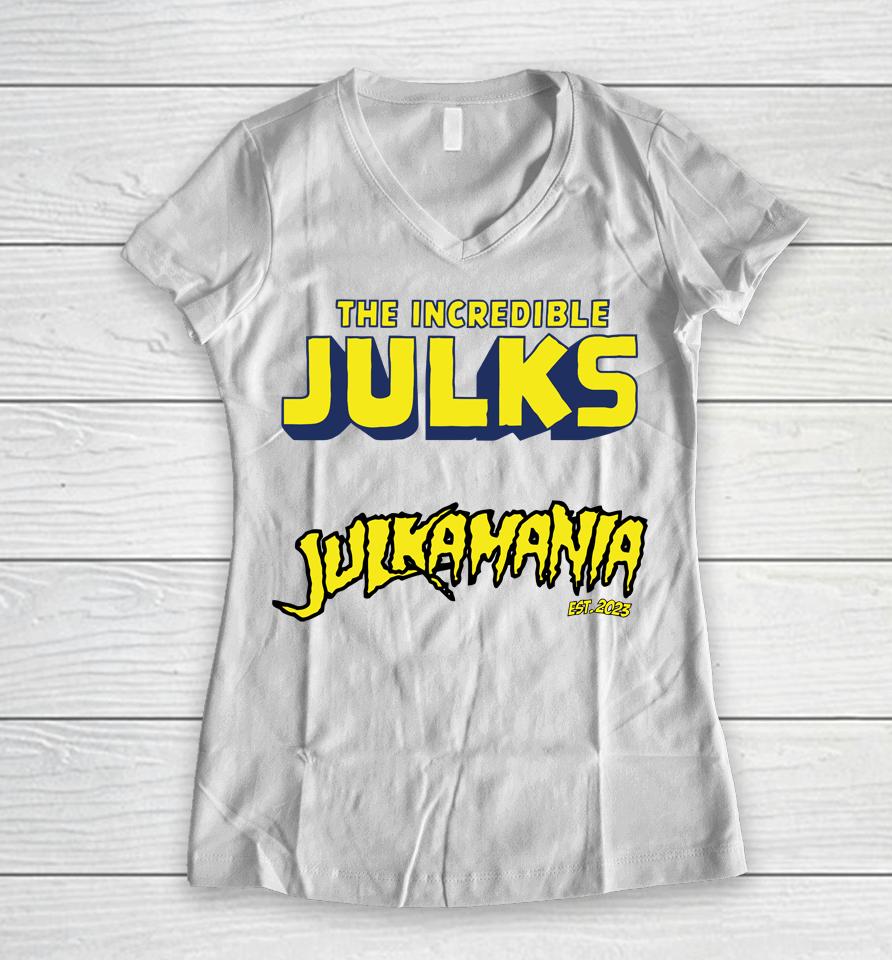 The Incredible Julks Women V-Neck T-Shirt
