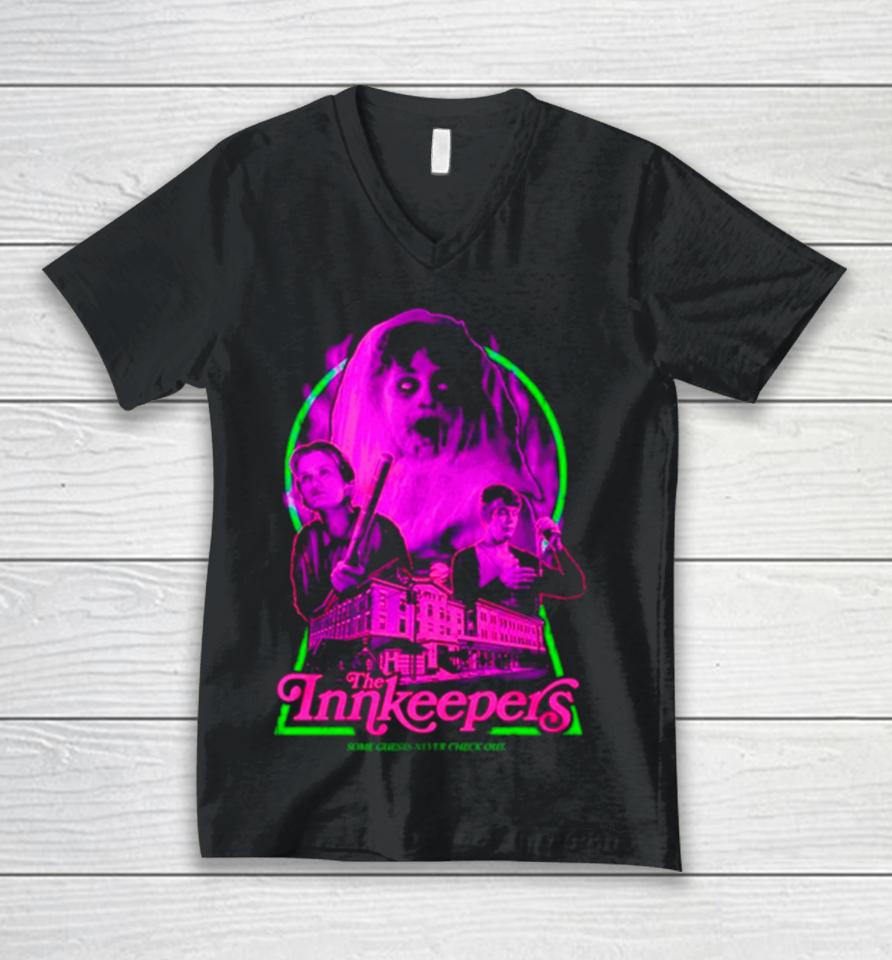 The Innkeepers Some Guests Never Check Out Unisex V-Neck T-Shirt