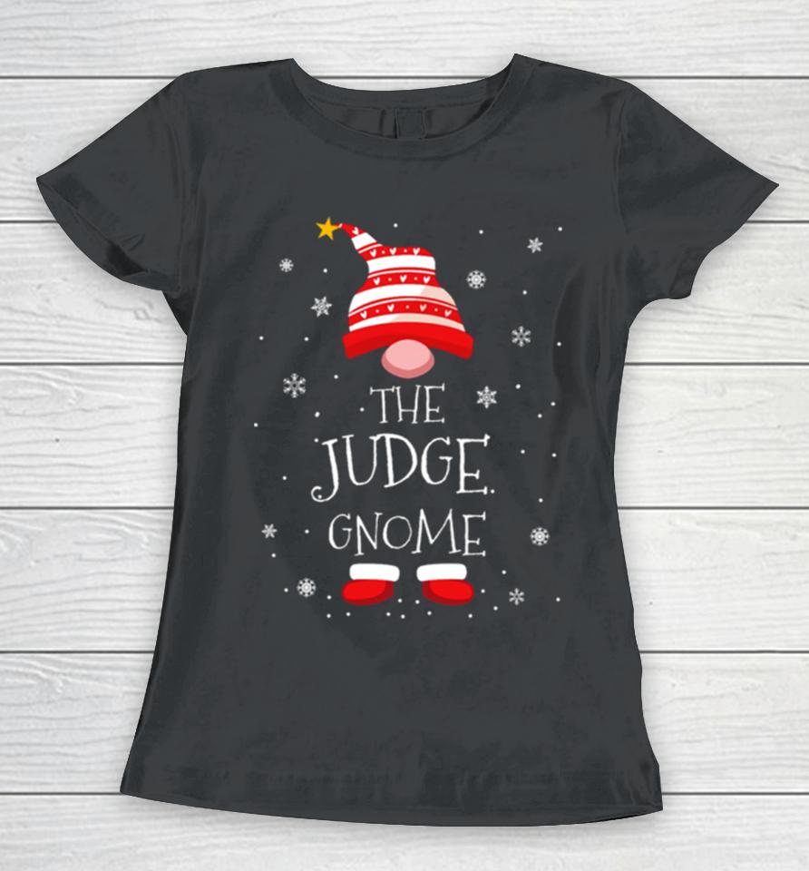 The Judge Christmas Gnome Women T-Shirt