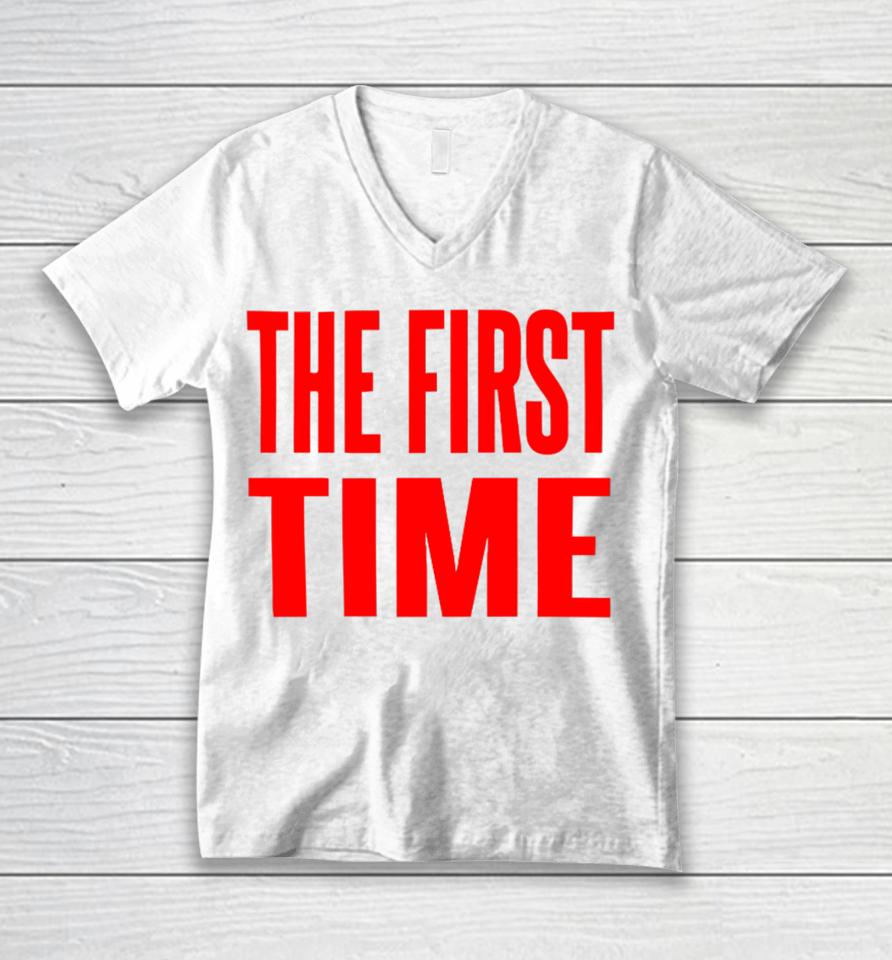 The Kid Laroi Store The First Time Logo Unisex V-Neck T-Shirt