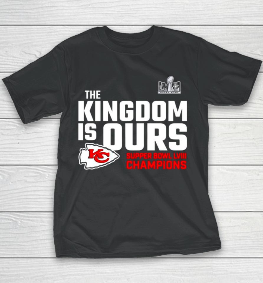 The Kingdom Is Ours Super Bowl Lviii Champions Youth T-Shirt