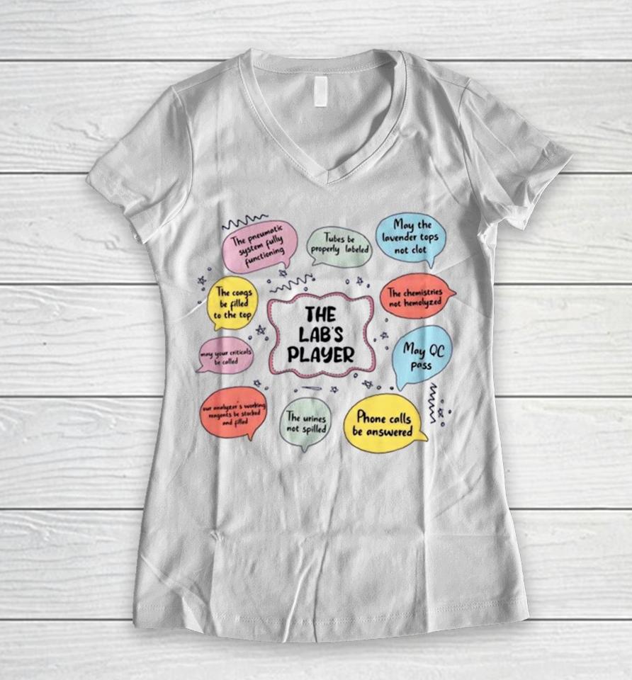 The Lab’s Player Scientist Science Women V-Neck T-Shirt