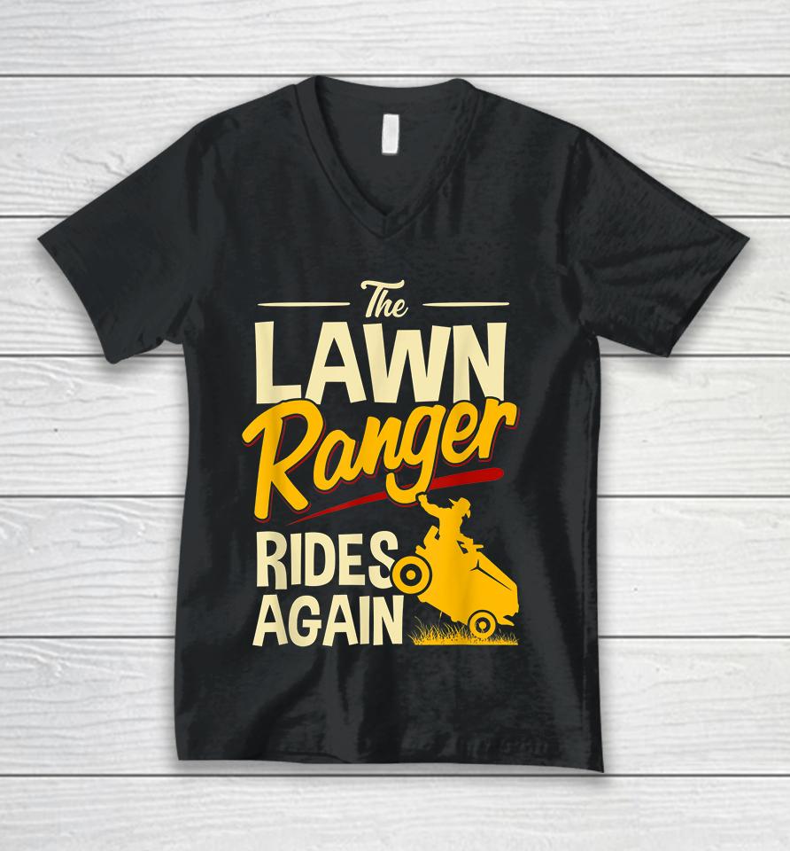 The Lawn Ranger Rides Again Unisex V-Neck T-Shirt