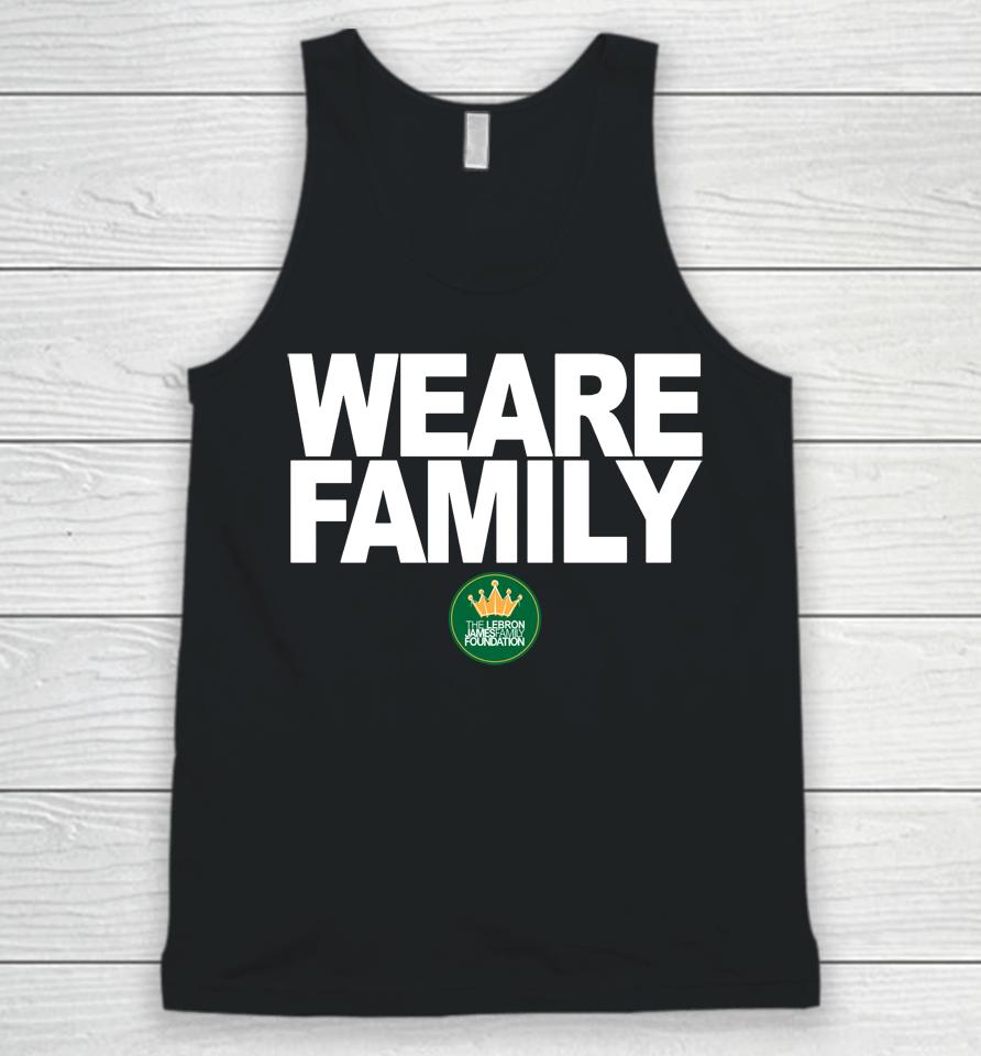 The Lebron James We Are Family Foundation Logo Unisex Tank Top