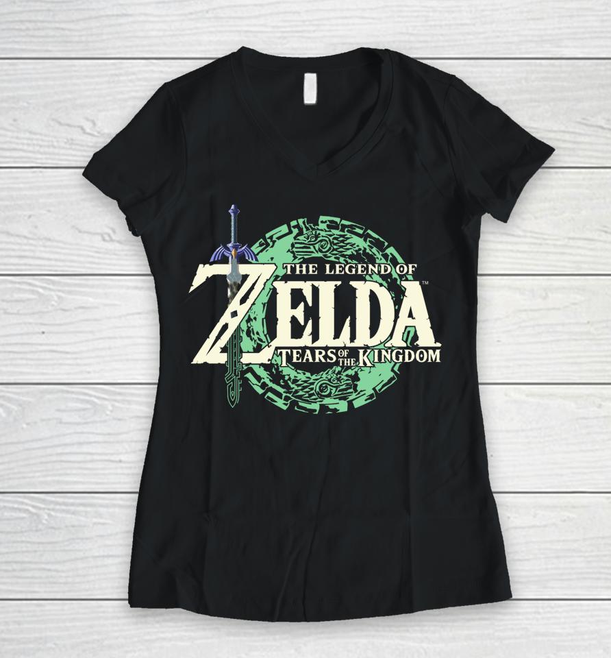 The Legend Of Zelda Tears Of The Kingdom Women V-Neck T-Shirt