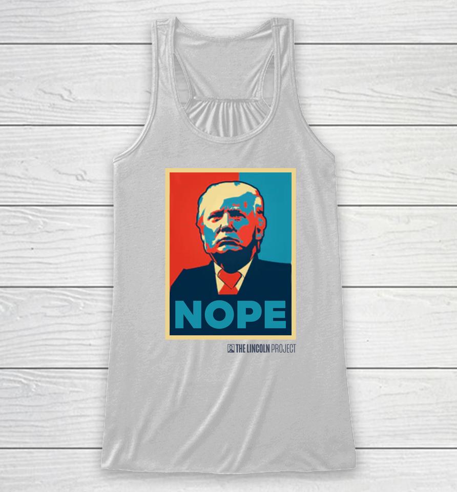The Lincoln Project Trump Nope Racerback Tank
