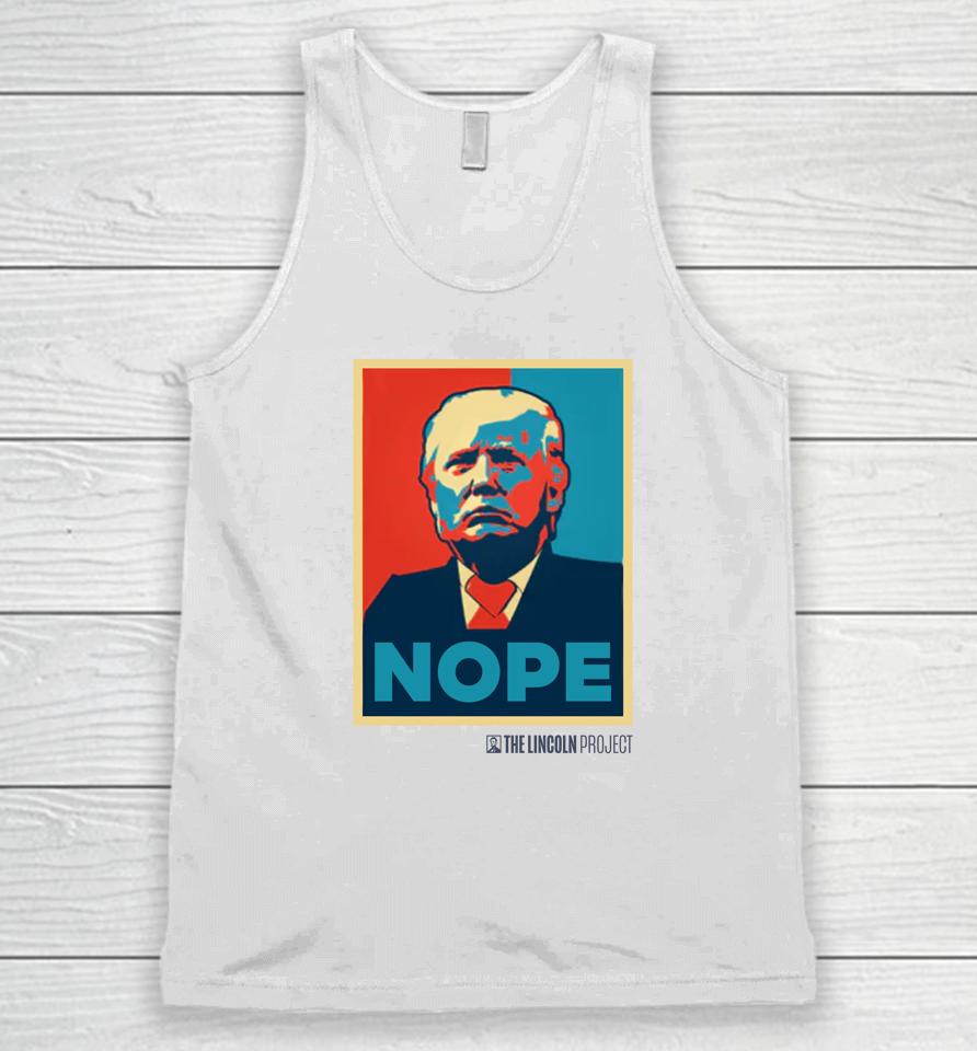 The Lincoln Project Trump Nope Unisex Tank Top