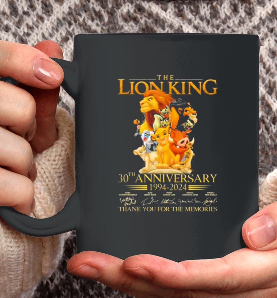 The Lion King 30Th Anniversary 1994 2024 Thank You For The Memories Coffee Mug