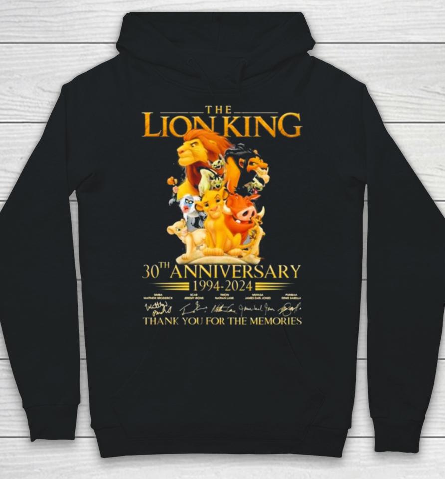 The Lion King 30Th Anniversary 1994 2024 Thank You For The Memories Hoodie