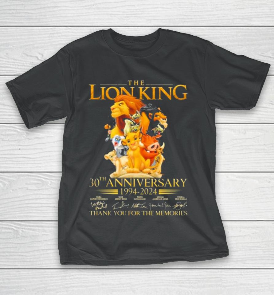 The Lion King 30Th Anniversary 1994 2024 Thank You For The Memories T-Shirt