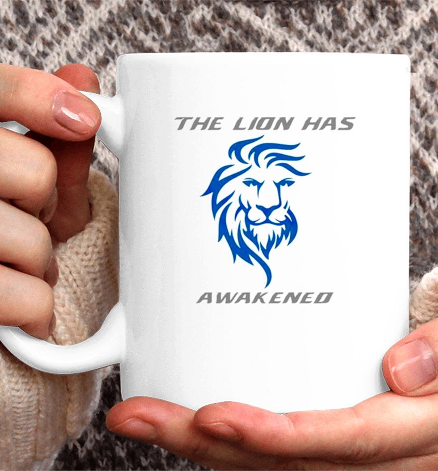 The Lions Has Awakened Detroit Football Coffee Mug