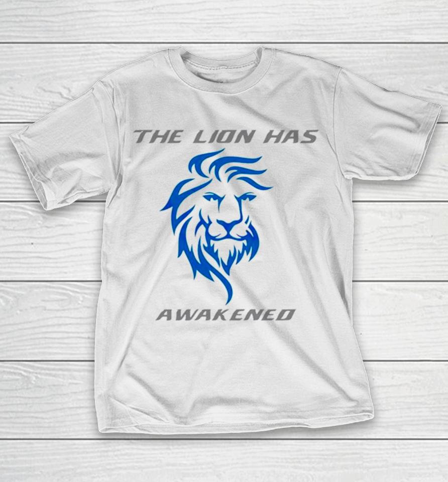 The Lions Has Awakened Detroit Football T-Shirt