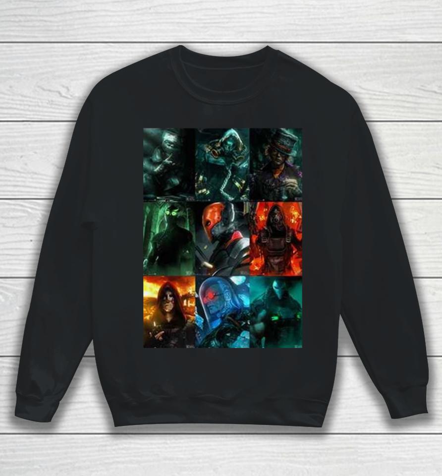 The List Villians Of The Batman 2 By Bosslogic Fan Gifts Merchandise Sweatshirt