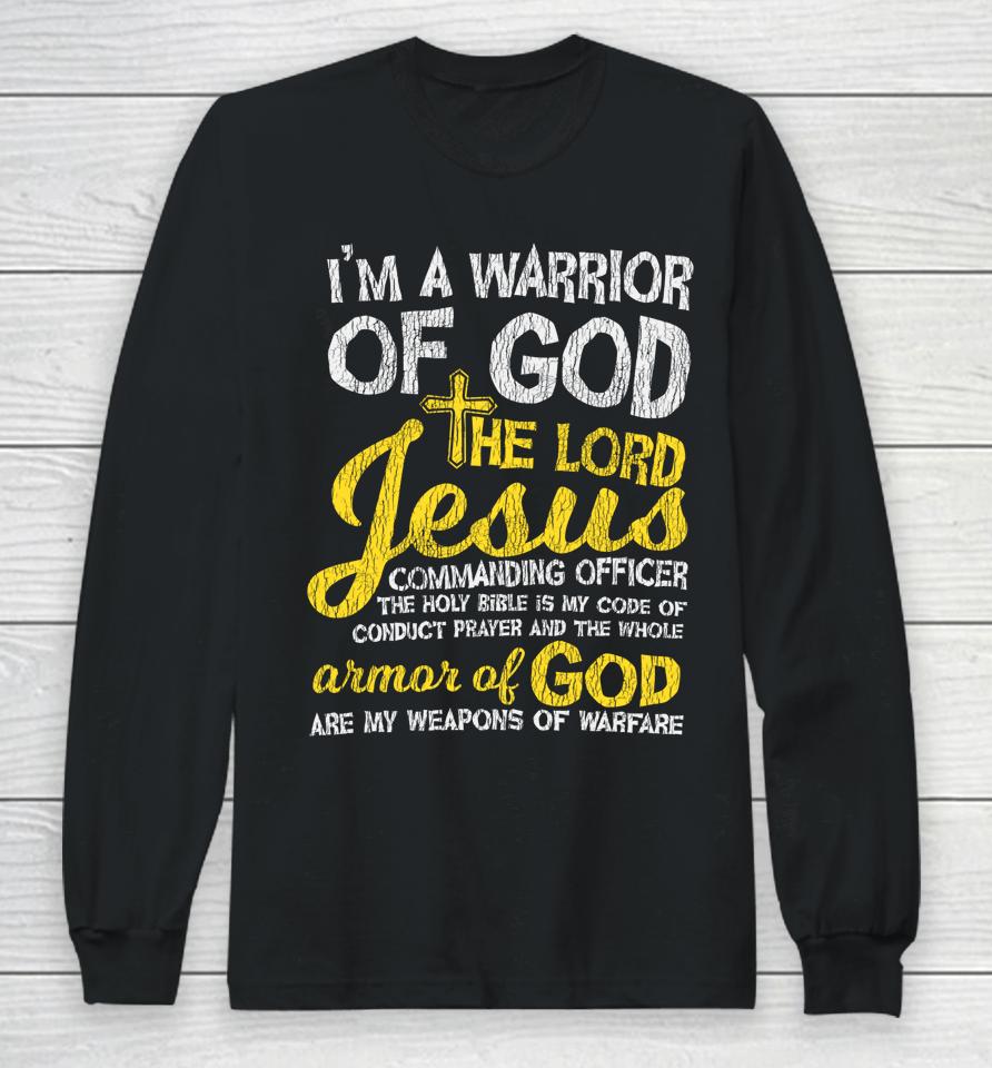 The Lord Jesus Armor Of God Cross Faith Christian Bible Gift Long Sleeve T-Shirt