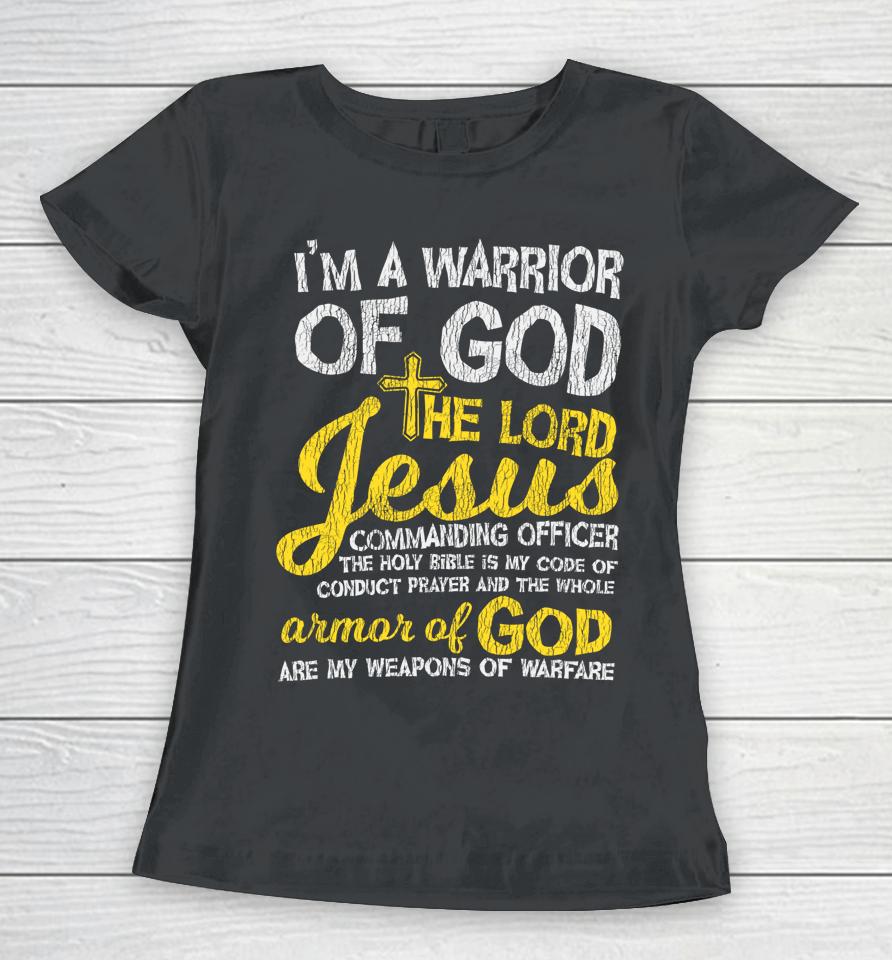 The Lord Jesus Armor Of God Cross Faith Christian Bible Gift Women T-Shirt