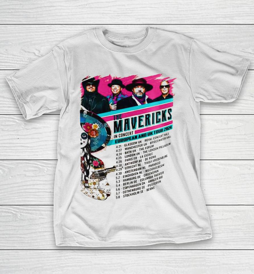 The Mavericks In Concert European And Uk Tour 2024 T-Shirt