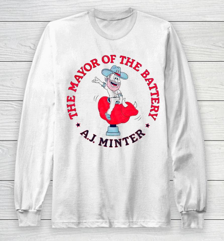 The Mayor Of The Battery A.j. Minter Long Sleeve T-Shirt