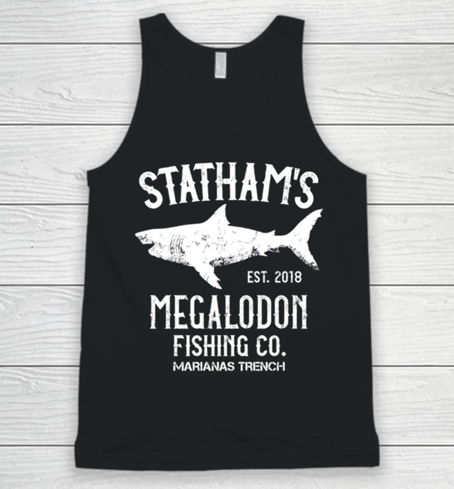 The Meg Jason Statham Megalodon Shark Fishing Unisex Tank Top