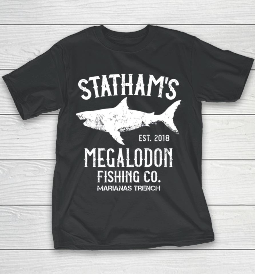 The Meg Jason Statham Megalodon Shark Fishing Youth T-Shirt