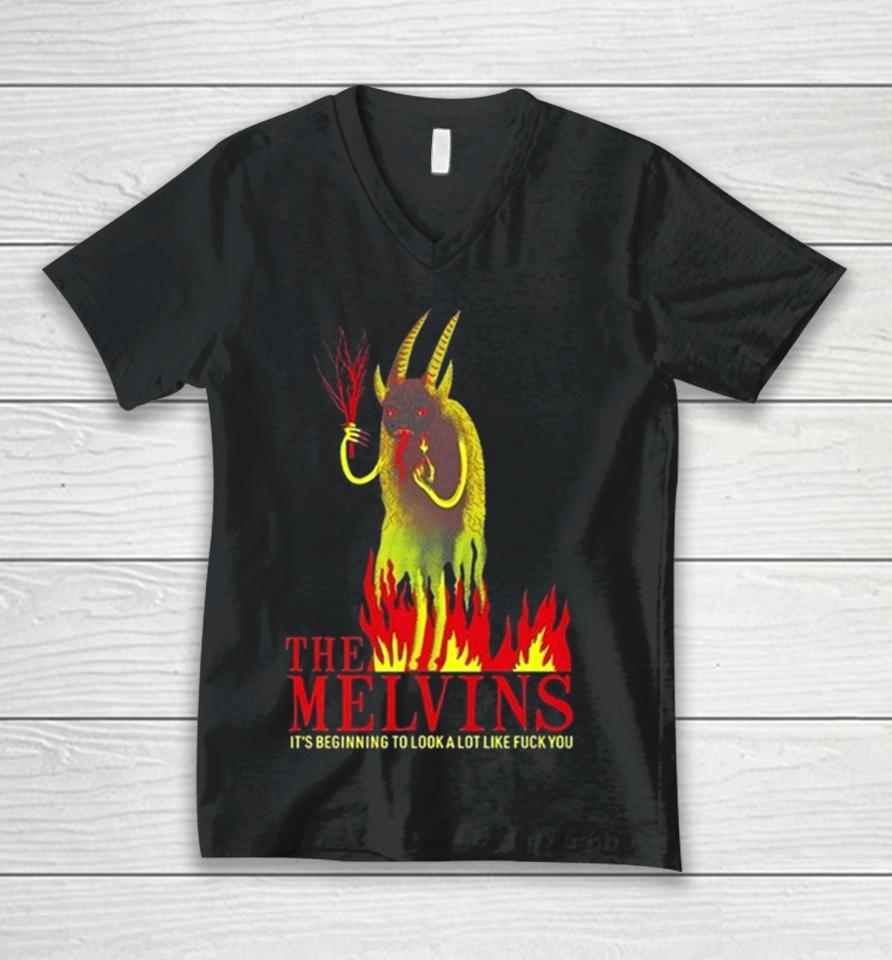 The Melvins It’s Beginning To Look A Lot Like Fuck You Unisex V-Neck T-Shirt