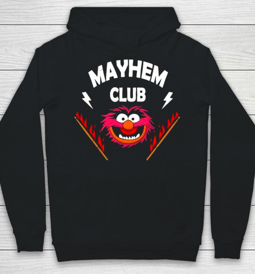 The Muppet Animal Mayhem Club Drum Stick On Fire Hoodie