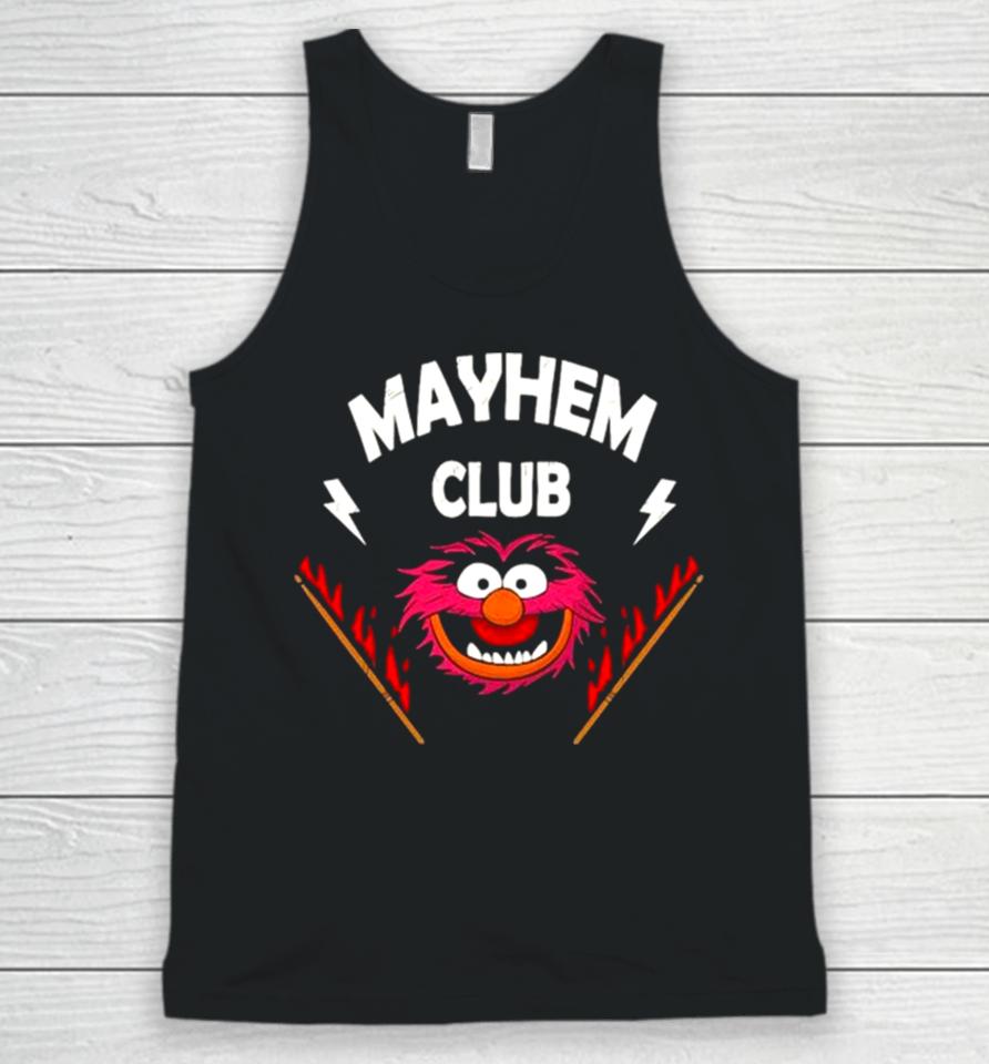 The Muppet Animal Mayhem Club Drum Stick On Fire Unisex Tank Top