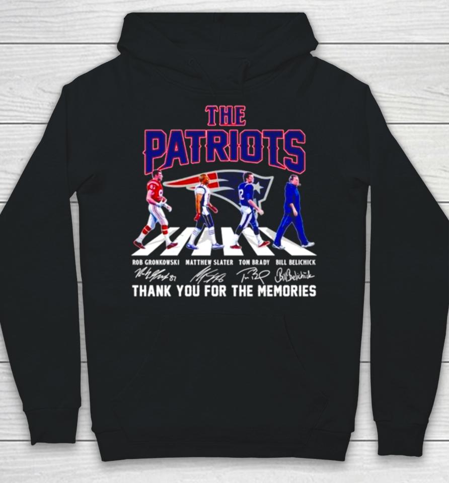 The New England Patriots Thank You For The Memories Abbey Road Signatures Hoodie